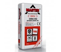MASTER KRISTAL белый клей для мрамора, стекла, камня светлых пород, 25кг MASTER KRISTAL белый клей для мрамора, стекла, камня светлых пород, 25кг