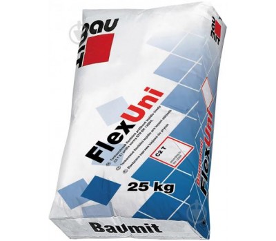 BAUMIT FlexUni клей для плитки эластичный, 25кг BAUMIT FlexUni клей для плитки эластичный, 25кг