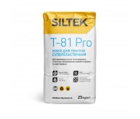 SILTEK T-81 PRO клей для плитки высокоэластичный, 25 кг SILTEK T-81 PRO клей для плитки высокоэластичный, 25 кг
