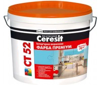 CERESIT CT-52 Премиум краска акриловая интерьерная, 10л CERESIT CT-52 Премиум краска акриловая интерьерная, 10л