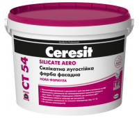 CERESIT CT-54 SILICATE AERO краска силикатная База А, 10л CERESIT CT-54 SILICATE AERO краска силикатная База А, 10л