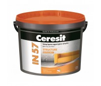 CERESIT IN-57 STRUCTURE База А интерьерная структурная краска, 10л CERESIT IN-57 STRUCTURE База А интерьерная структурная краска, 10л