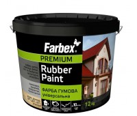 Polysan Farbex краска резиновая универсальная Rubber Paint графит, 12 кг 