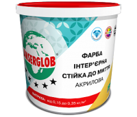 Краска интерьерная стойка к мойке акриловая ANSERGLOB, 14кг Краска интерьерная стойка к мойке акриловая ANSERGLOB, 14кг