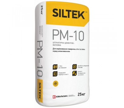 SILTEK PM-10 штукатурка цементно-известковая, 25 кг