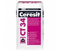 CERESIT CT-34 Штукатурка декоративная гладкая, 25кг CERESIT CT-34 Штукатурка декоративная гладкая, 25кг