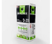 Wallmix D-20 стяжка для полов цементная (10-60мм), 25кг Wallmix D-20 стяжка для полов цементная (10-60мм), 25кг